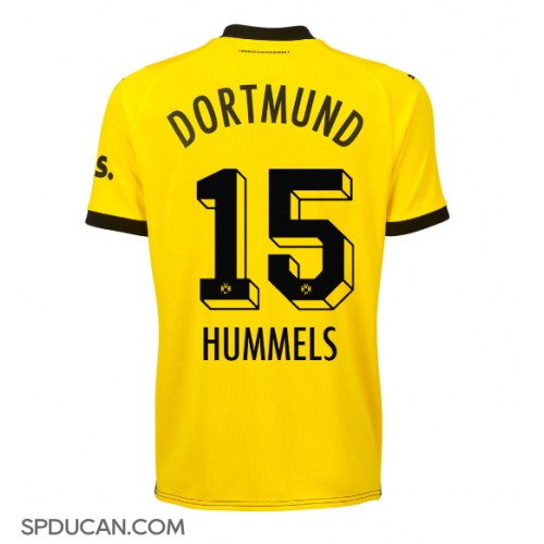 Zenski Nogometni Dres Borussia Dortmund Mats Hummels #15 Domaci 2023-24 Kratak Rukav